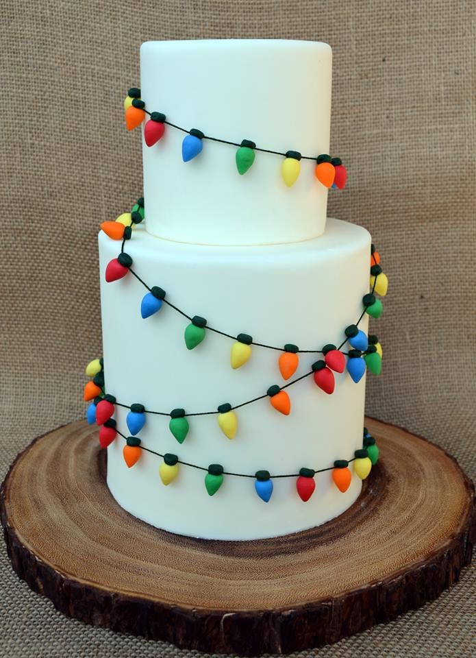 Christmas Lights Cake