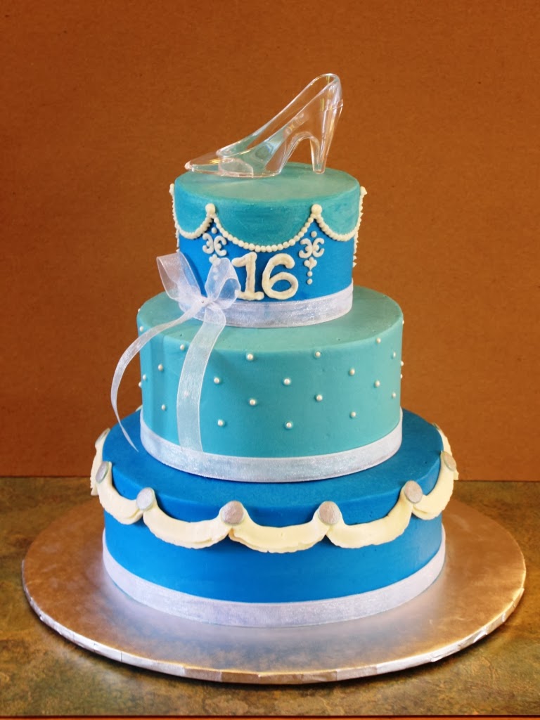 6 Photos of Cinderella Sweet 16 Cakes