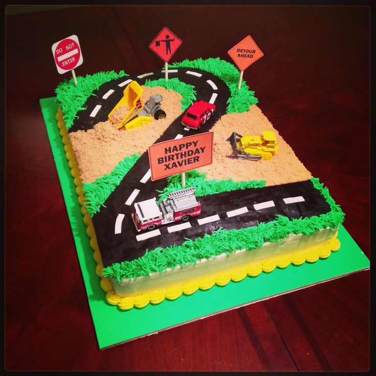 6 Photos of Construction Sheet Cakes For Men