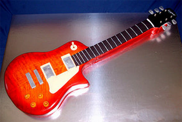 Electric Guitar Cake Template