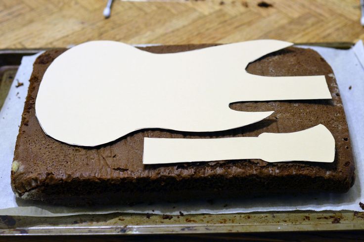 Guitar Cake Template Printable