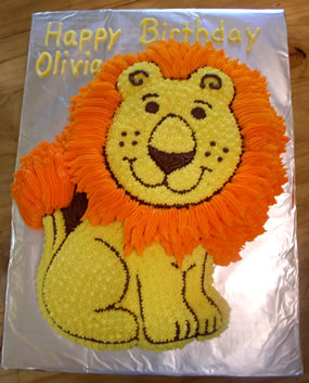 Lion Birthday Cake