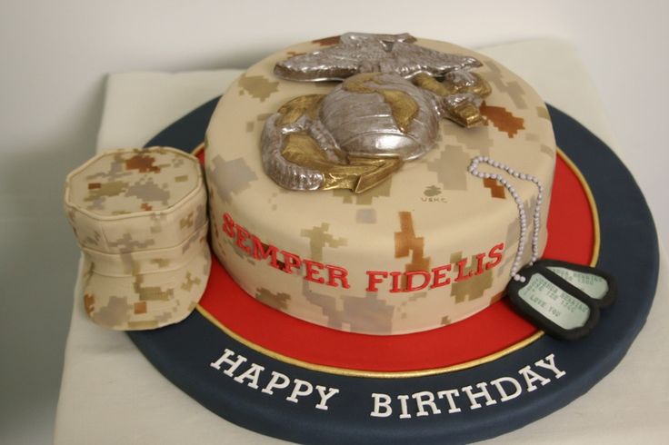 Marine Birthday Cake
