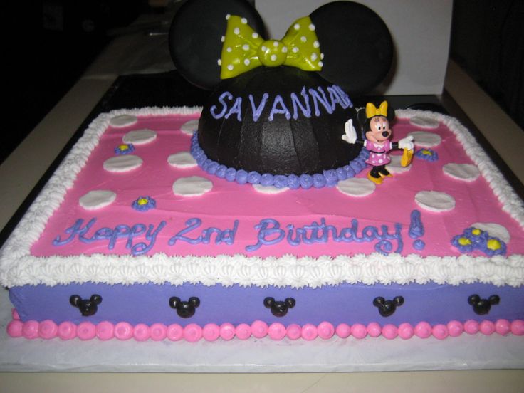 Minnie Mouse Sheet Cake