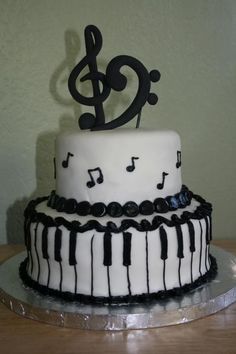 Piano Music Happy Birthday Cake