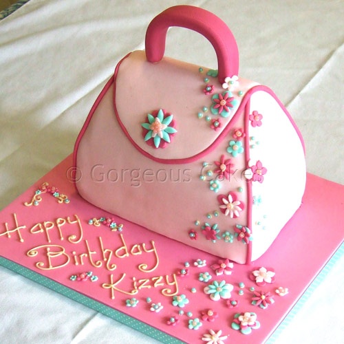 Purse Shaped Birthday Cake