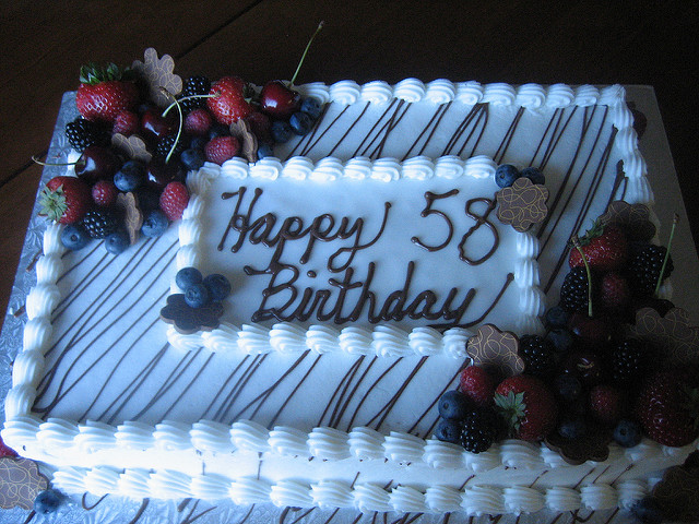 Sheet Cake with Fresh Fruit