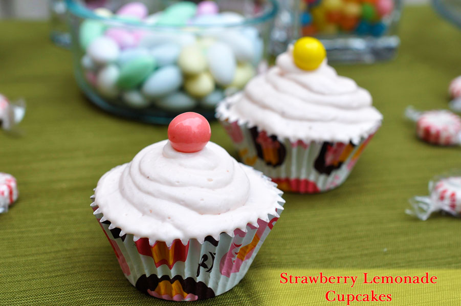 Strawberry Lemonade Cupcakes