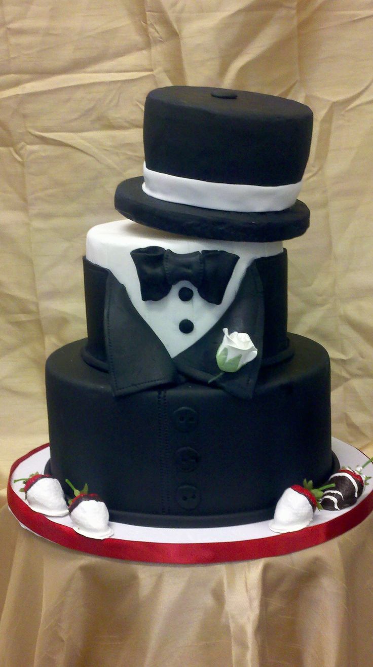 Tuxedo Top Hat Cake