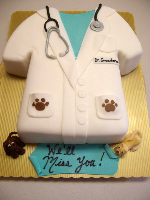 Veterinarian Graduation Cake