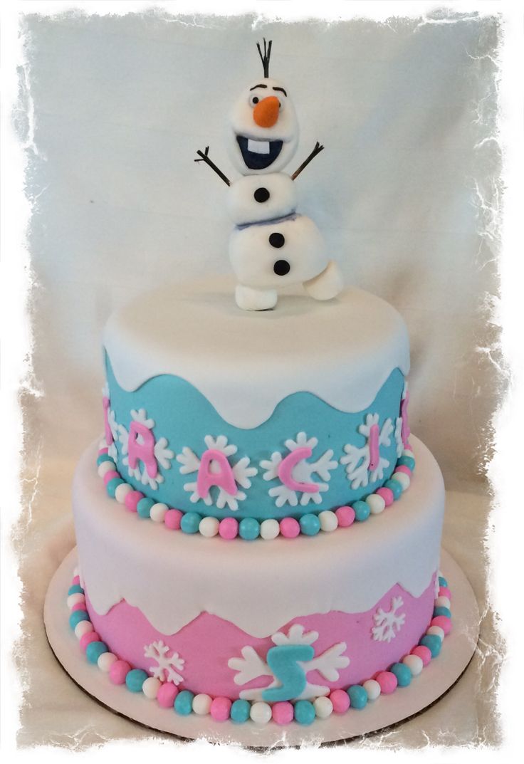 2 Tier Birthday Cake Frozen