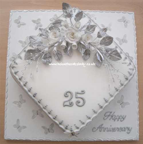 25th Wedding Anniversary Cake