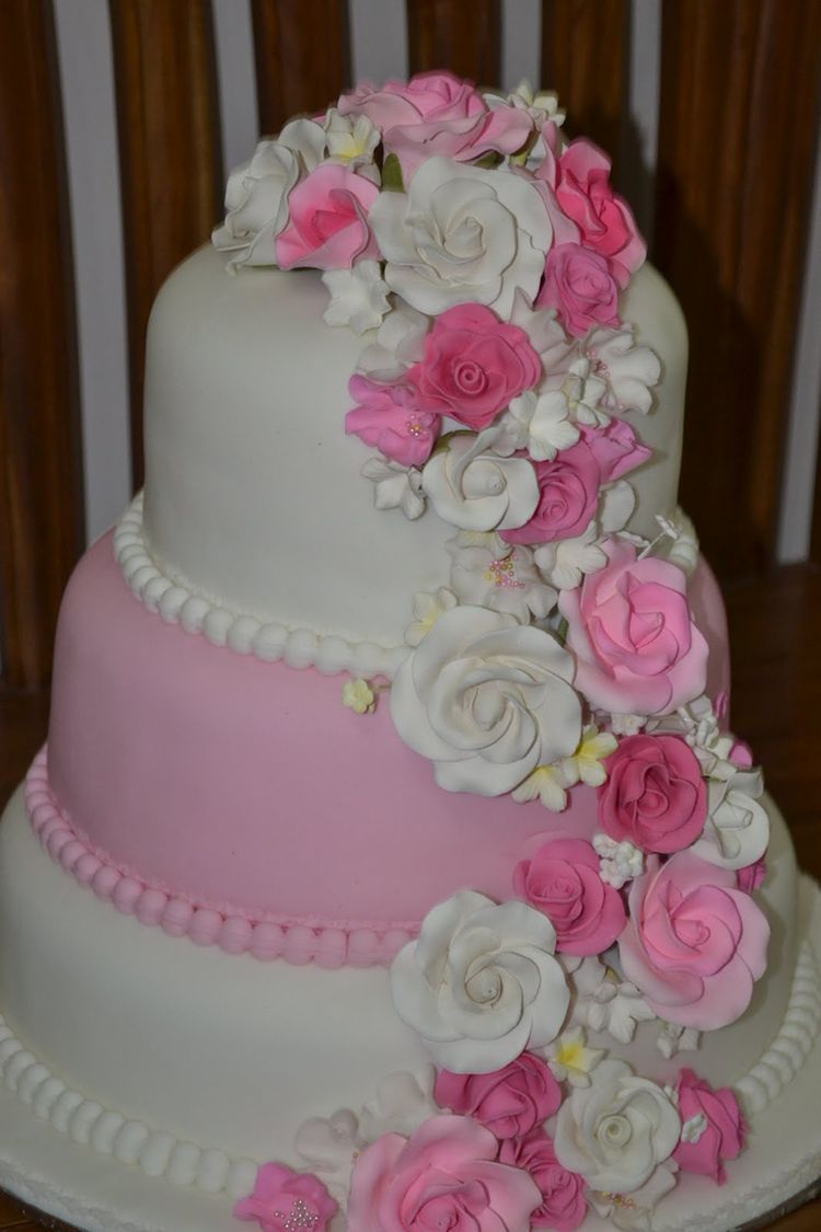 3 Tier Fondant Cake