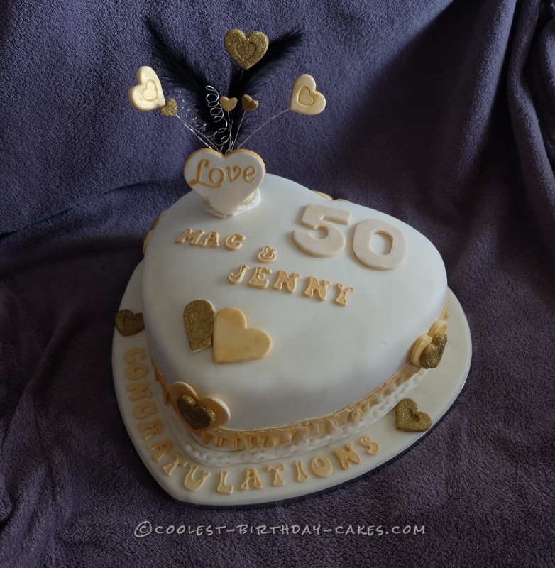 50th Wedding Anniversary Cake