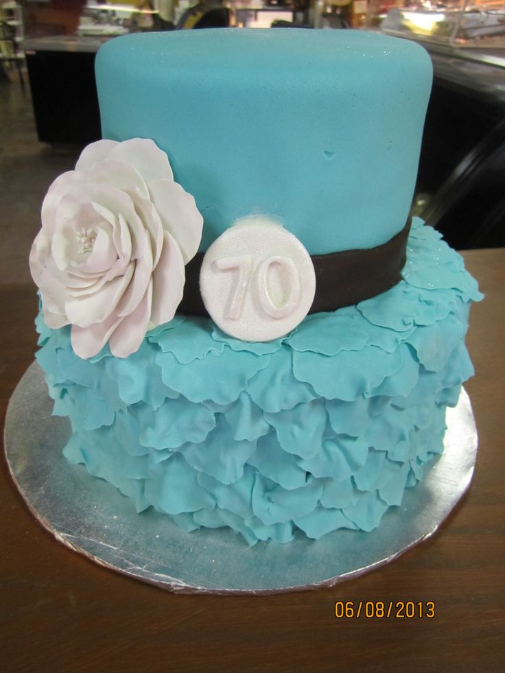 70th Wedding Anniversary Cake