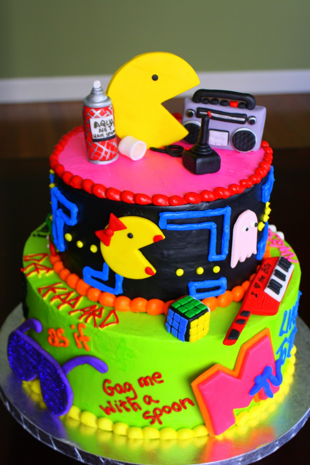 80s Birthday Cake