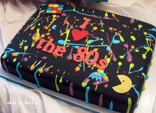 80s Happy Birthday Cake