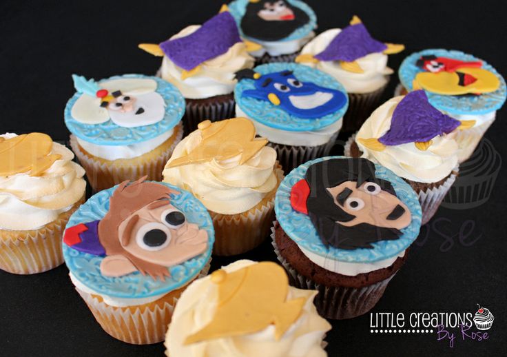 Aladdin Themed Cupcakes