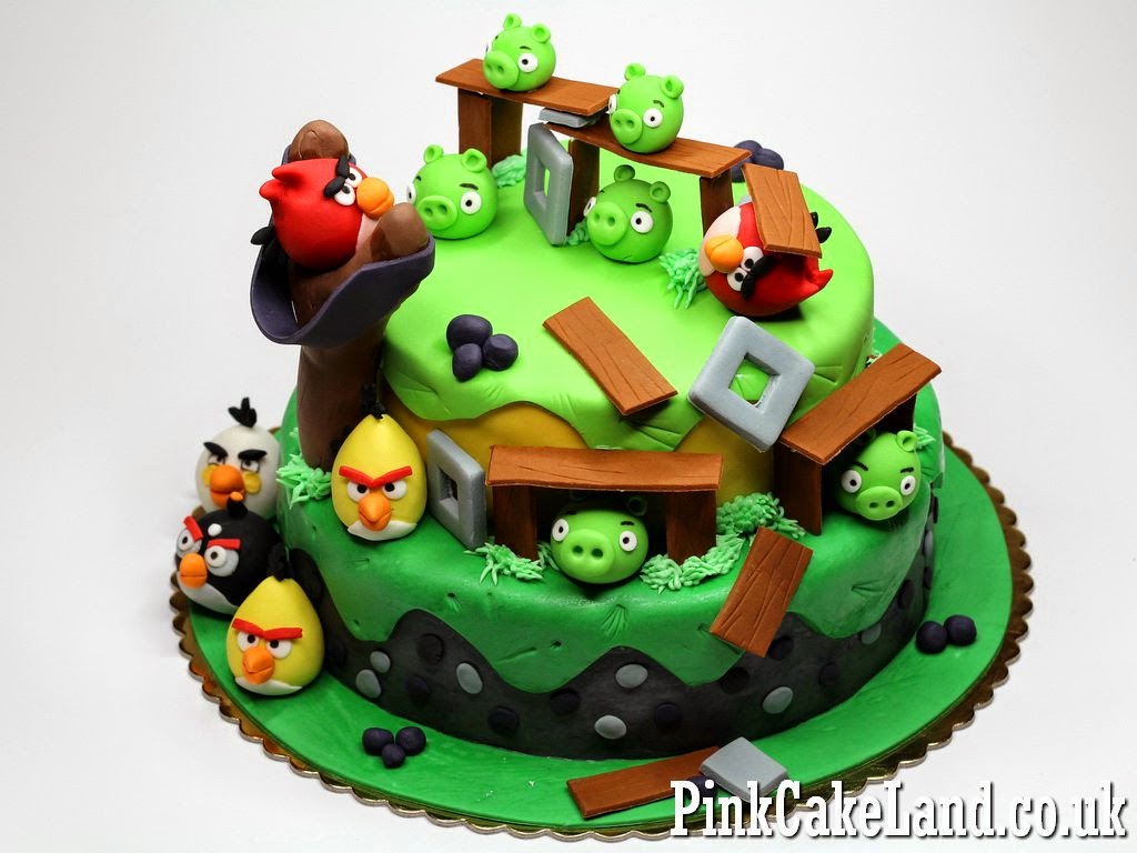 Angry Birds Birthday Cake