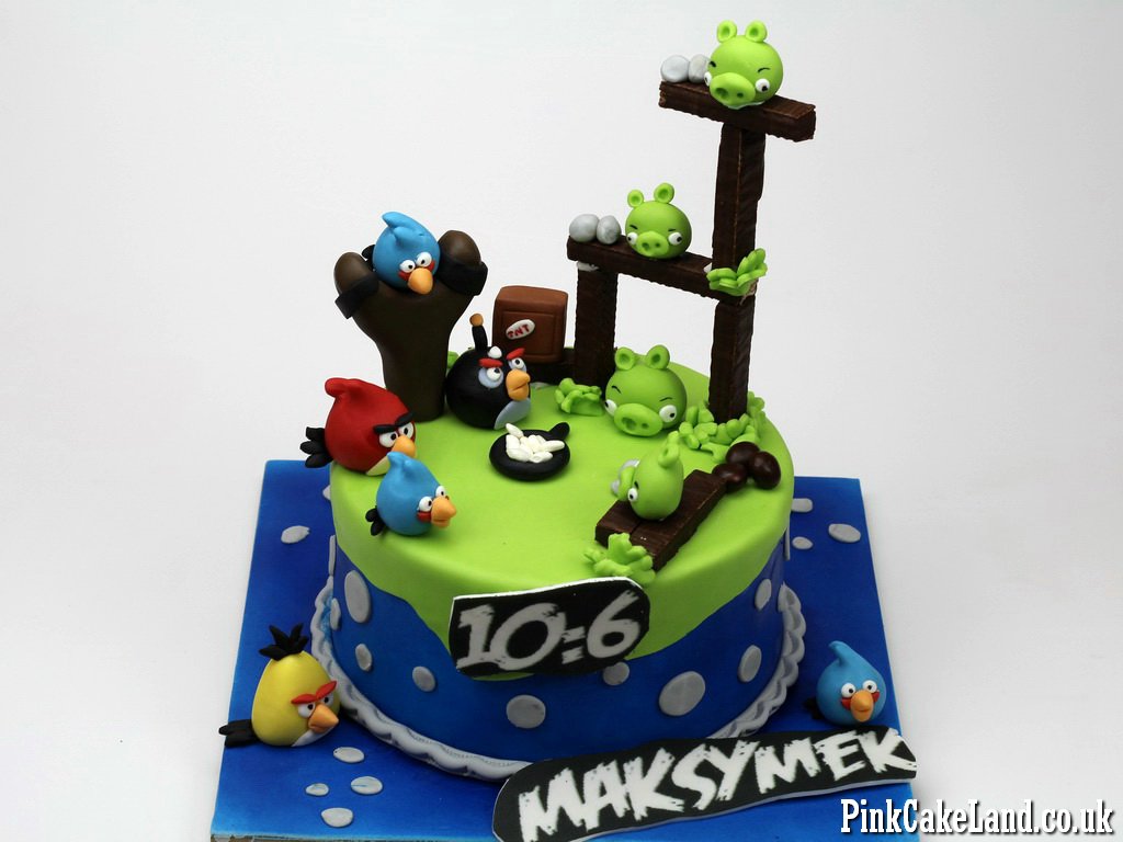 Angry Birds Birthday Cake