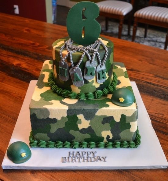 9 Photos of Camo Cakes For Little Boys Bday