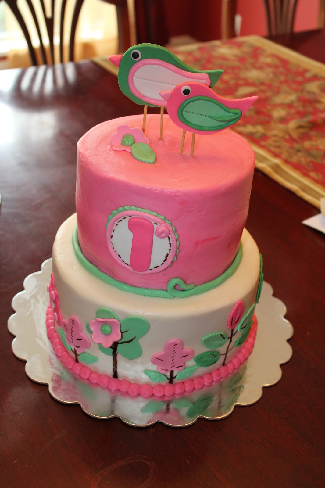 Baby Bird Birthday Cake