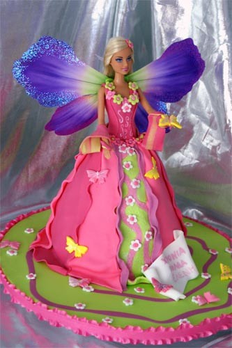 6 Photos of Barbie Fairy Princess Birthday Cakes