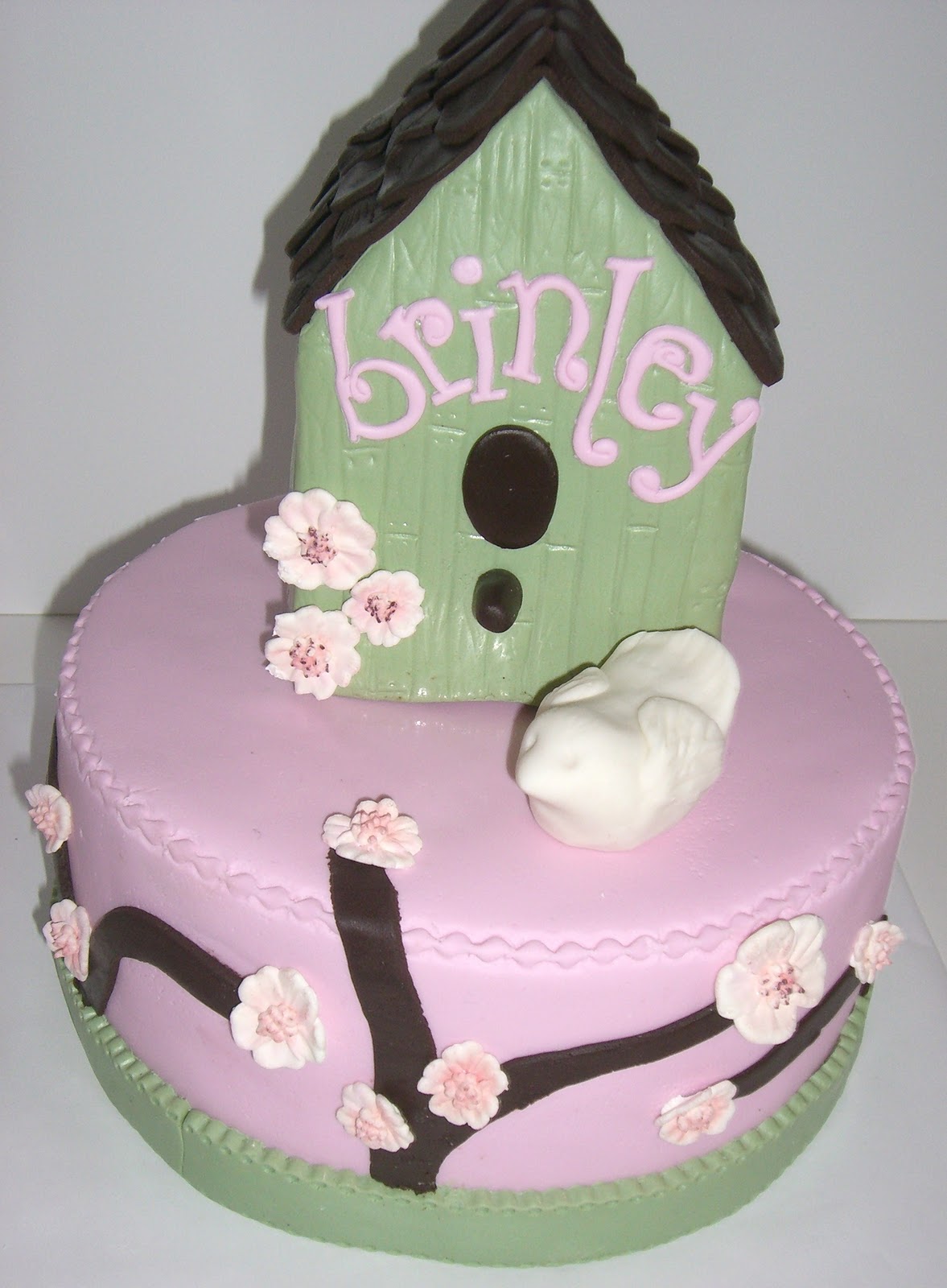 Bird Baby Shower Cake