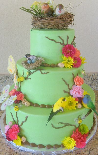 Bird Birthday Cake