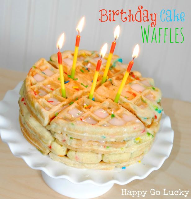 Birthday Cake Waffles