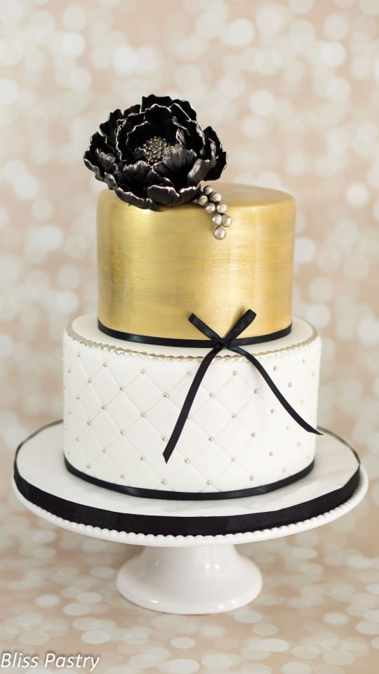 Black and Gold Birthday Cake Ideas