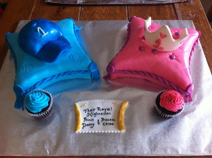 Boy Girl Twin 1st Birthday Cakes