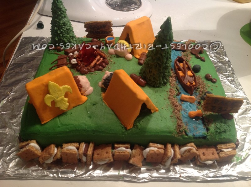 Boy Scout Camping Cake Ideas