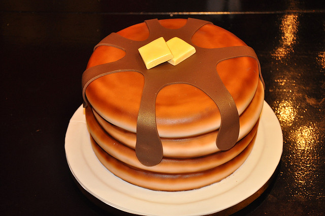 Cake That Looks Like Stack of Pancakes