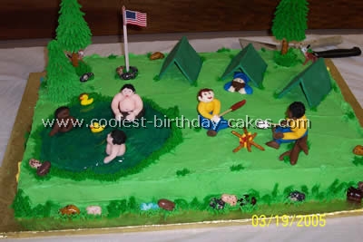 Camping Birthday Cake Ideas