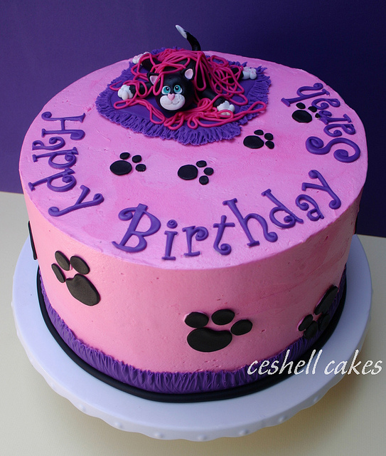 Cat Birthday Cake