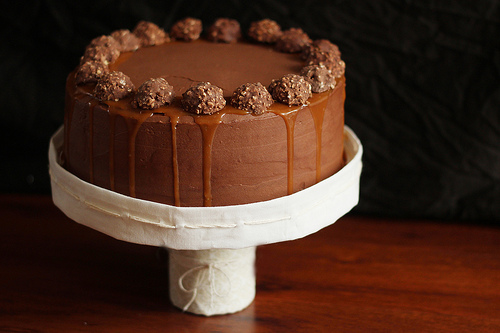 Chocolate Caramel Birthday Cake