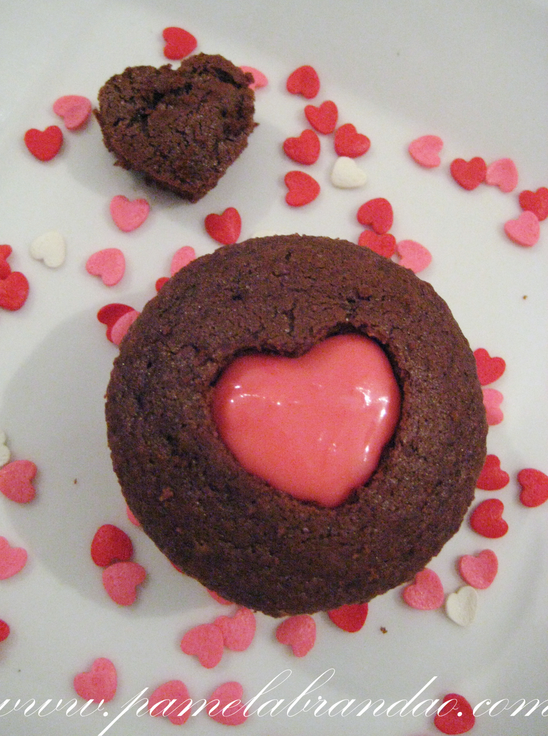 Chocolate Cupcakes with Fruit