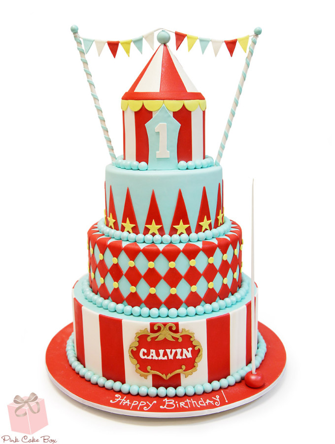 Circus Birthday Cake