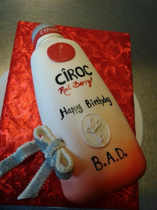 Ciroc Birthday Cake