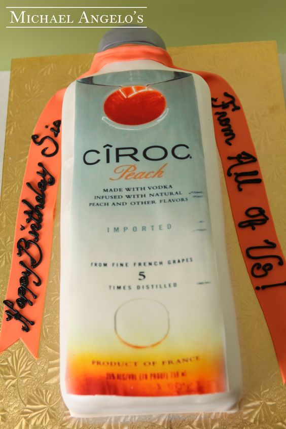 Ciroc Bottle Birthday Cake Ideas