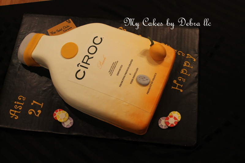 Ciroc Bottle Birthday Cake