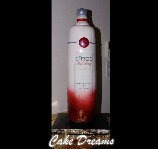 Ciroc Bottle Birthday Cake