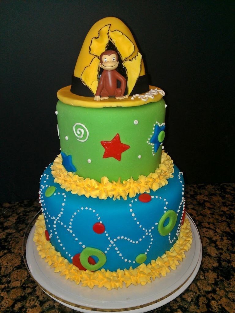 Curious George Cake