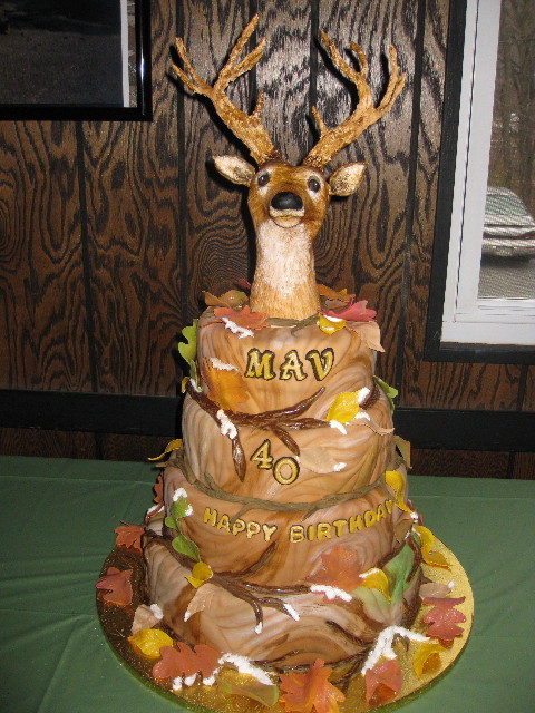 Deer Hunting Themed Birthday Cakes