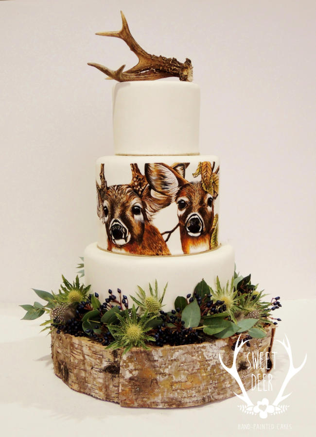 Deer Hunting Wedding Cake