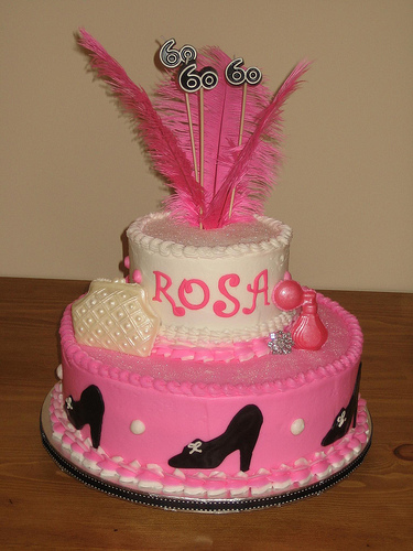 Diva 60th Birthday Party Cake