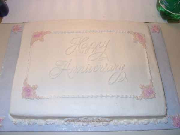 Elegant Anniversary Sheet Cakes