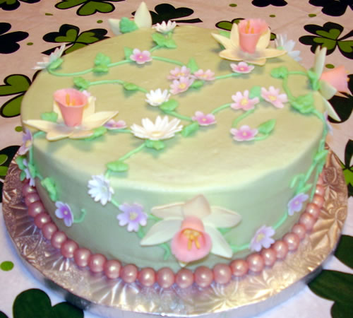 Elegant Birthday Cakes with Flowers