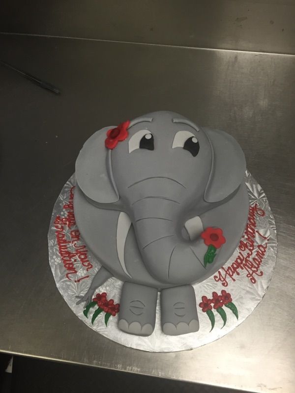 Elephant Birthday Cake